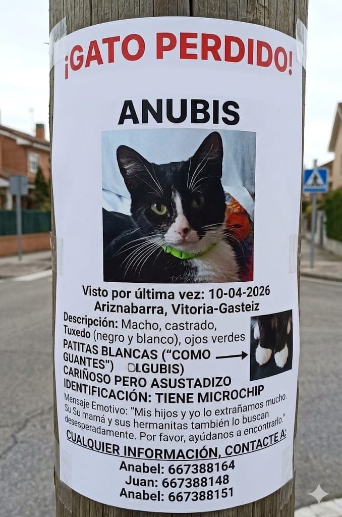 Gato perdido en Ariznabarra en Vitoria-Gasteiz, España - Gatos perdidos y encontrados