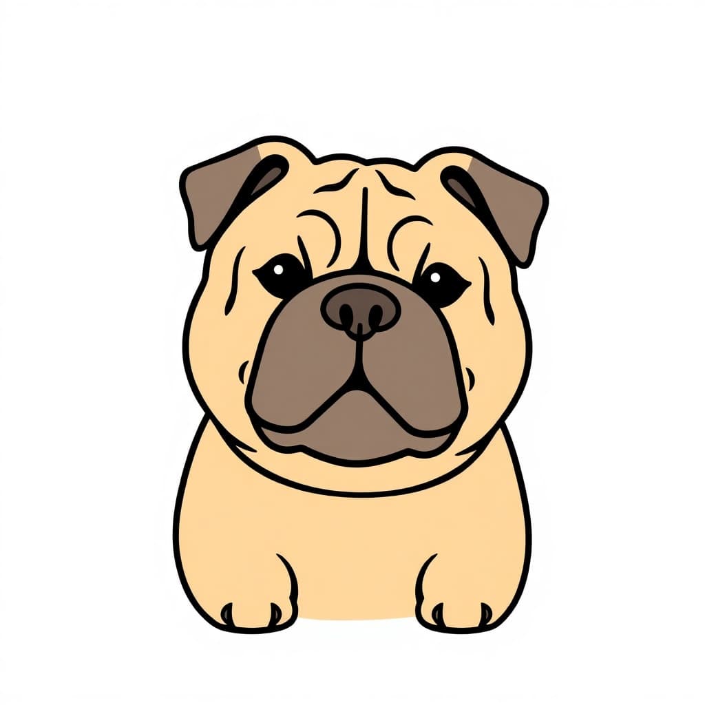 Ilustración relacionada: Shar Pei