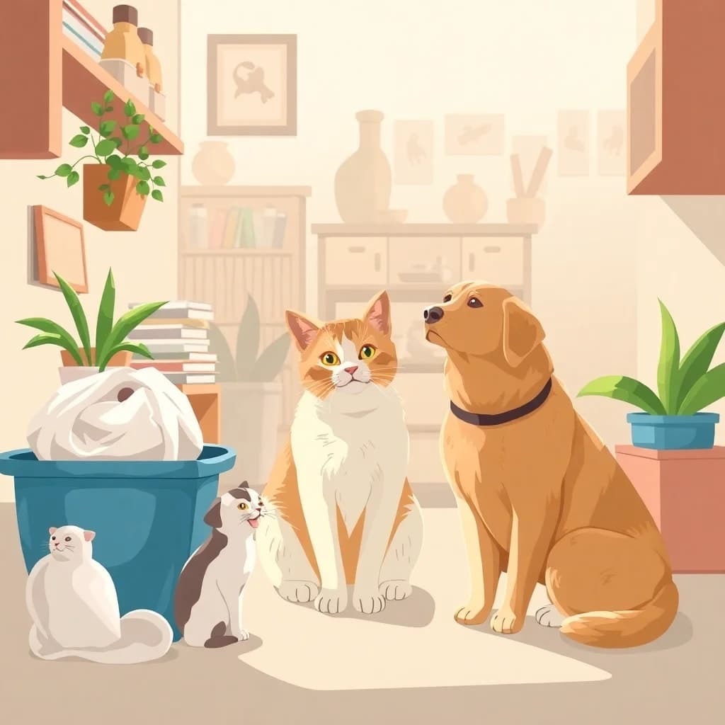 Ilustración relacionada: gatos Santiago, Chile
