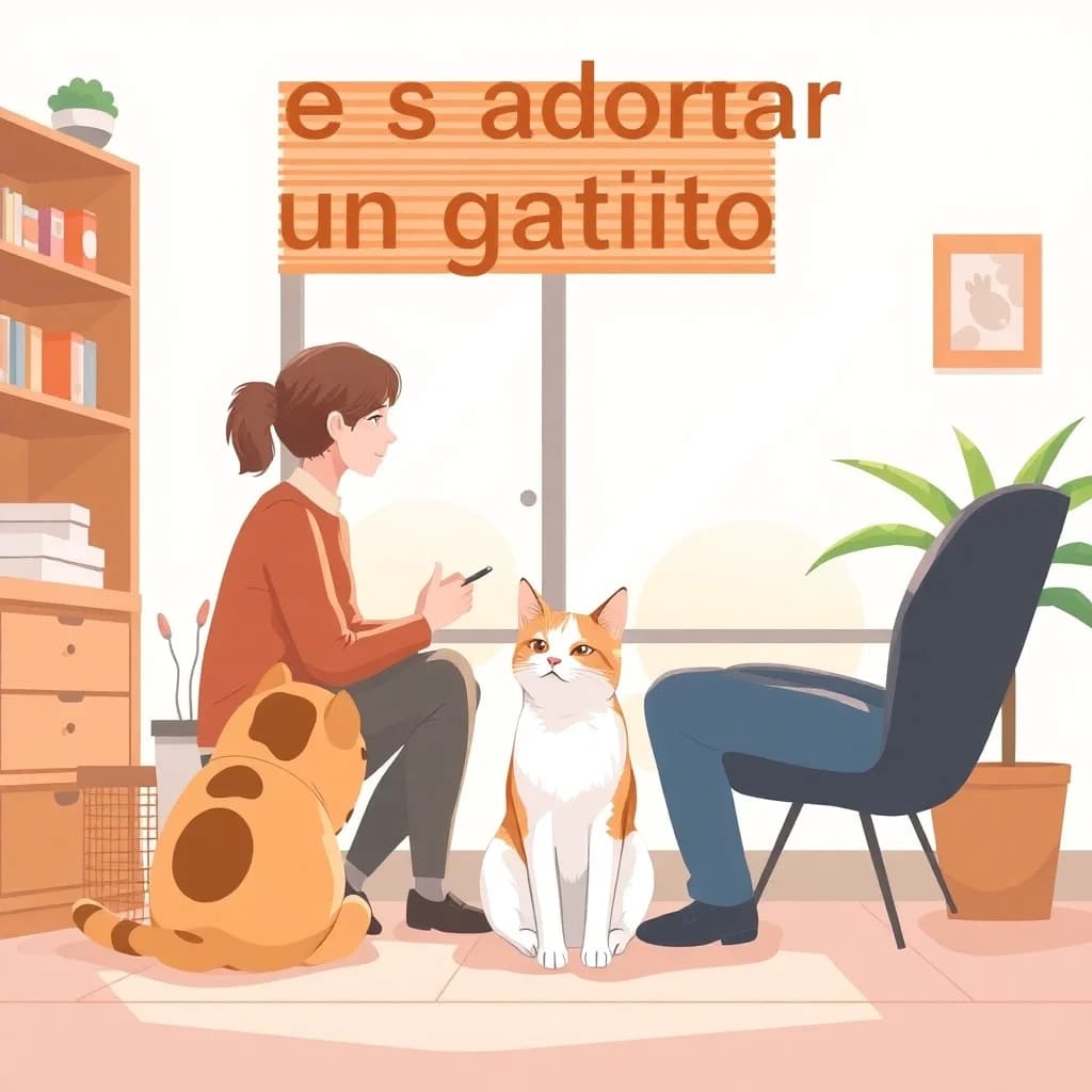 Ilustración relacionada: Busco adoptar un gatito.