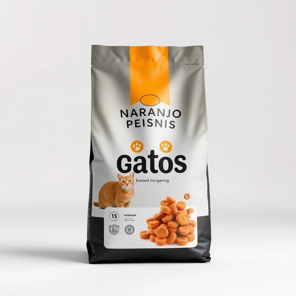 Imagen referencial: Naranja Pienso Gatos