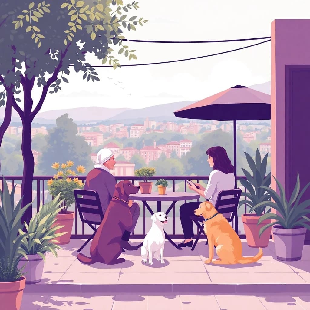 Ilustración relacionada: Busco terrazas de verano para tomar algo con perros en Alcorcón y Getafe.