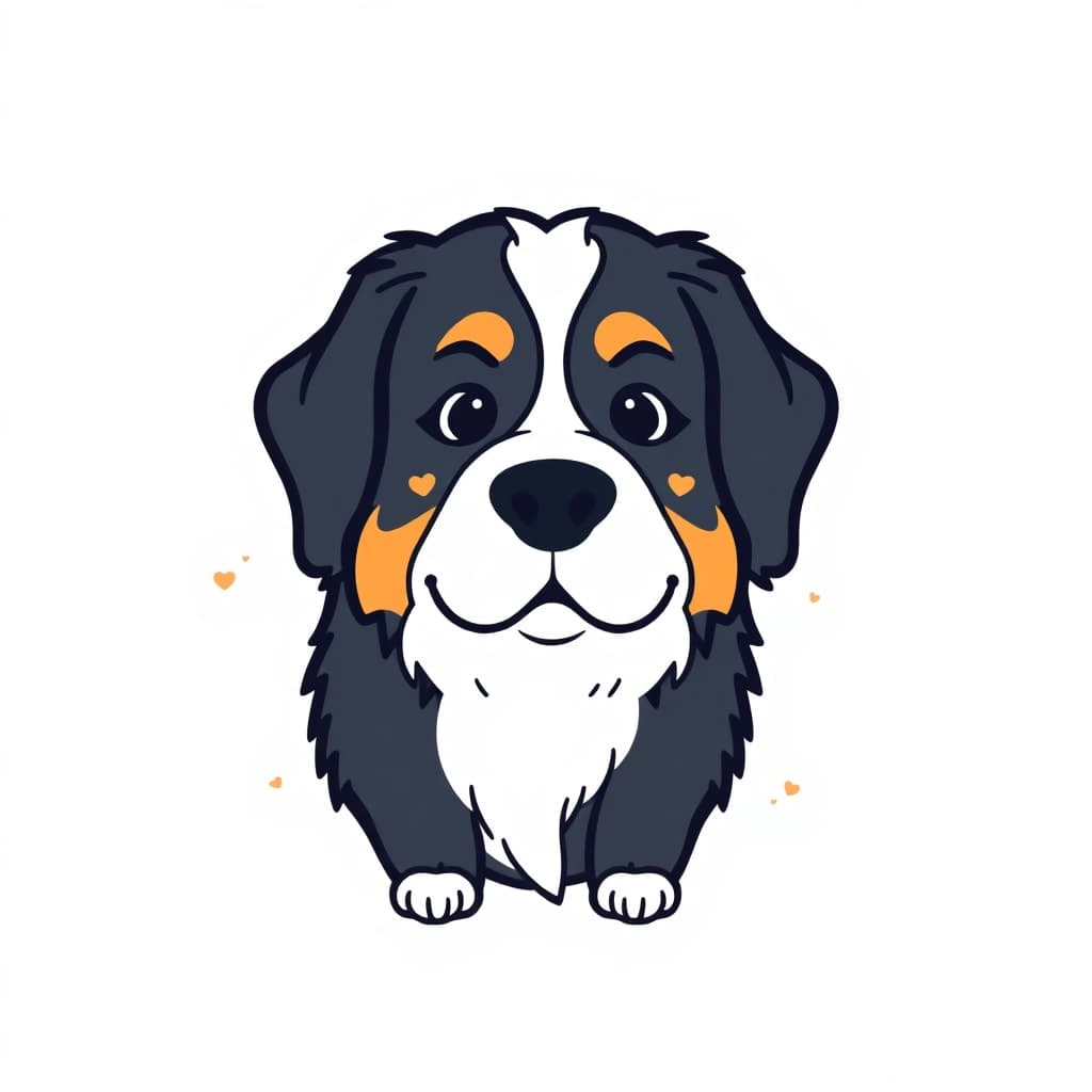 Ilustración relacionada: Bernese Mountain Dog